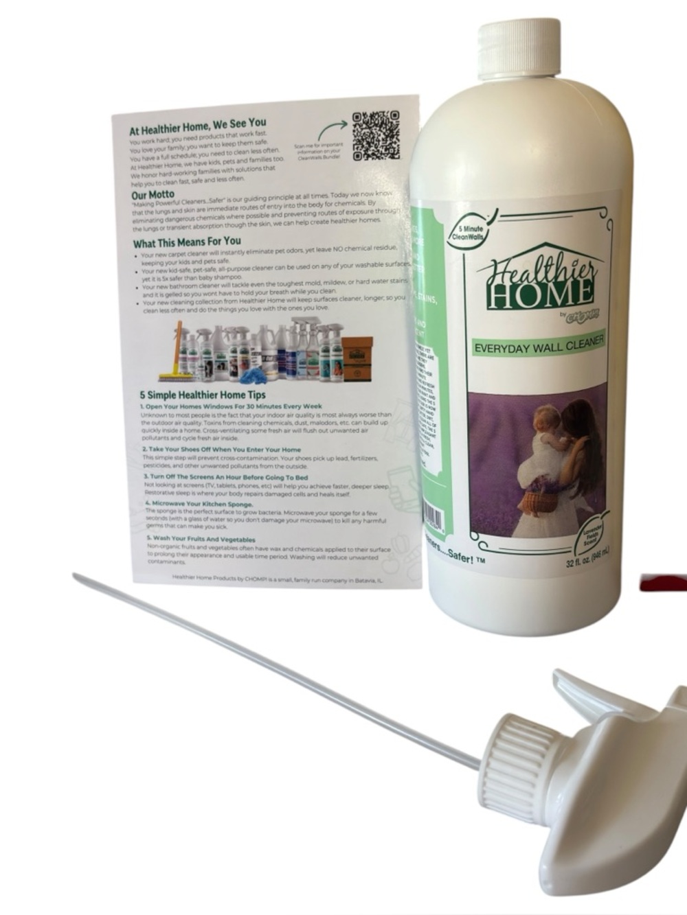 Healthier home every day wall cleaner by chomps 32 Oz New Sealed With sprayer